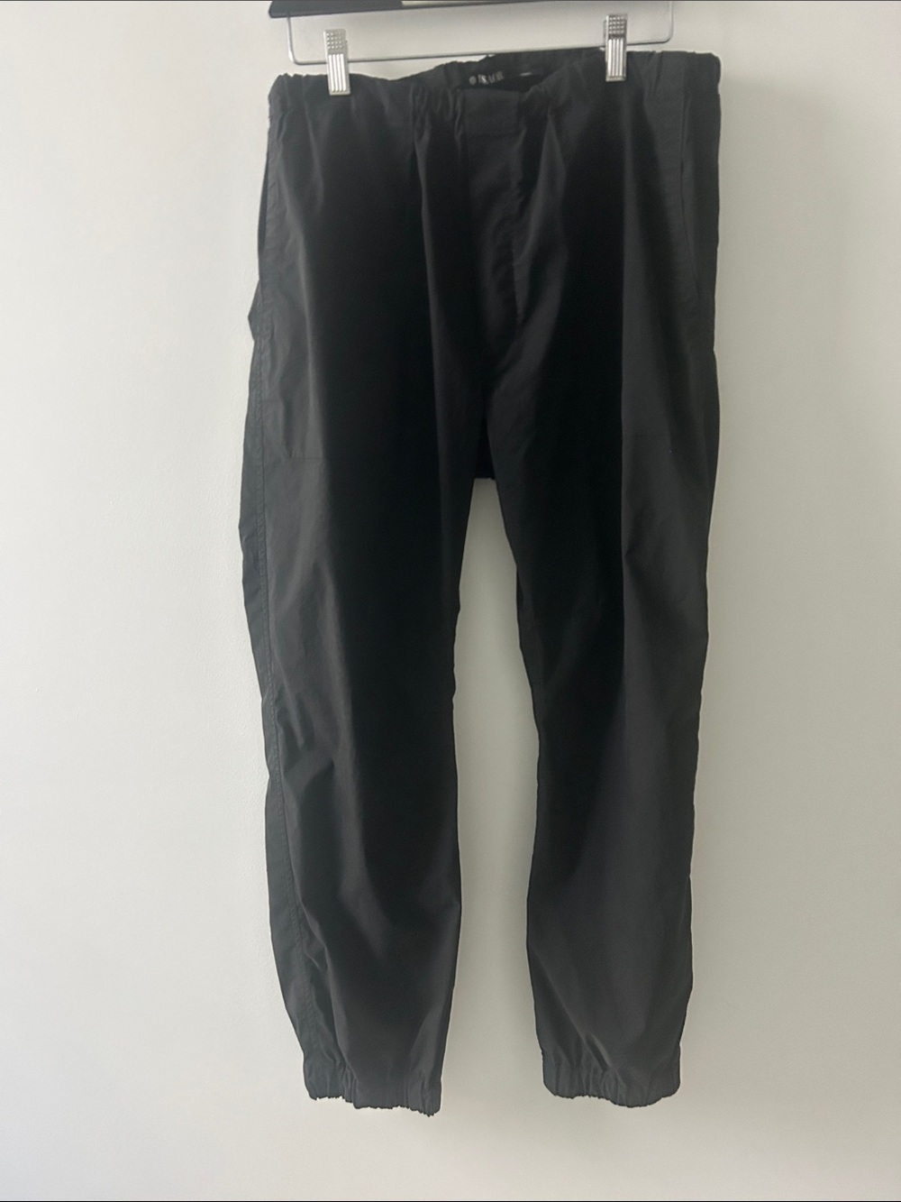Men's Black Elastic Cuff Joggers